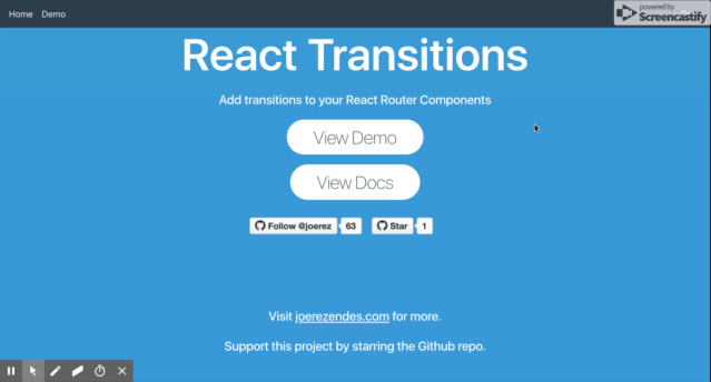 React Transitions