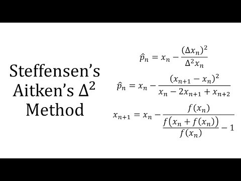 Steffensen's Method video