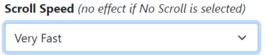 Scroll Speed