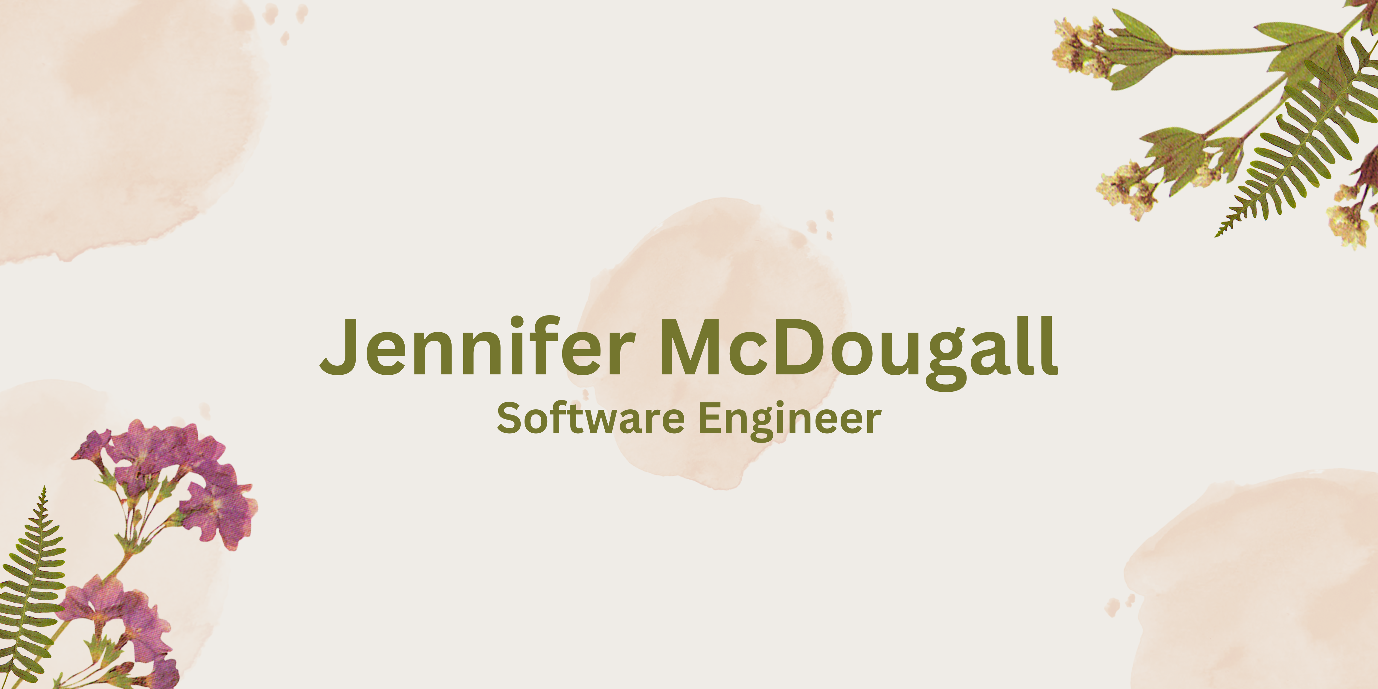 Jennifer McDougall Software Engineer banner