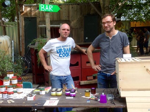 Karsten and Clemens at the Stadthonigfest 2016 in Berlin