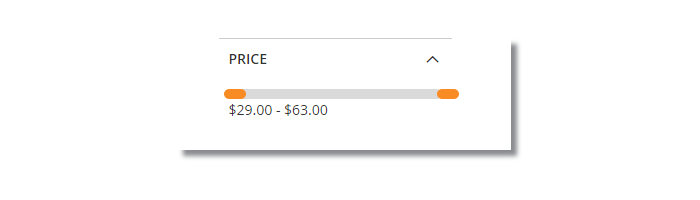 price slider