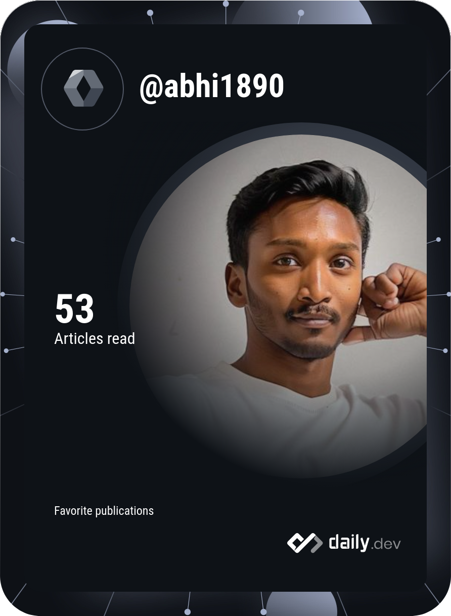 Abhinay's Dev Card