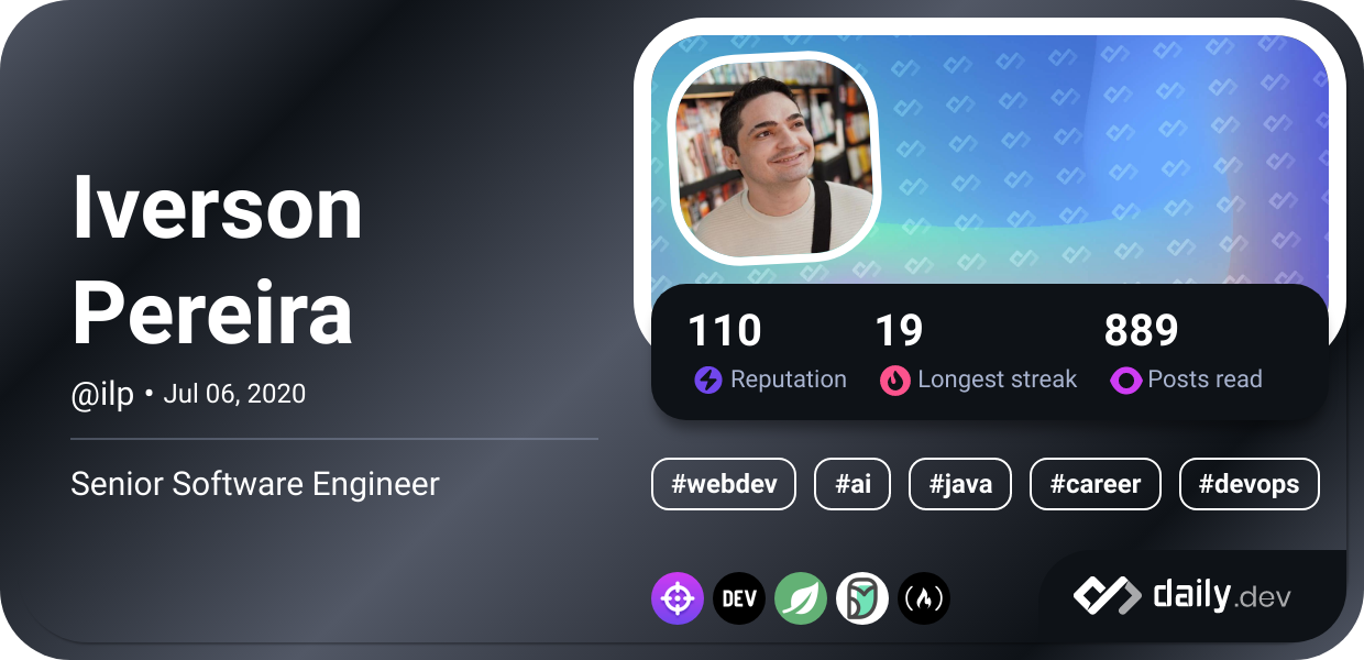Iverson Pereira's Dev Card
