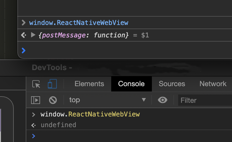 window.ReactNativeWebView is undefined on Android platform, iOS works ...