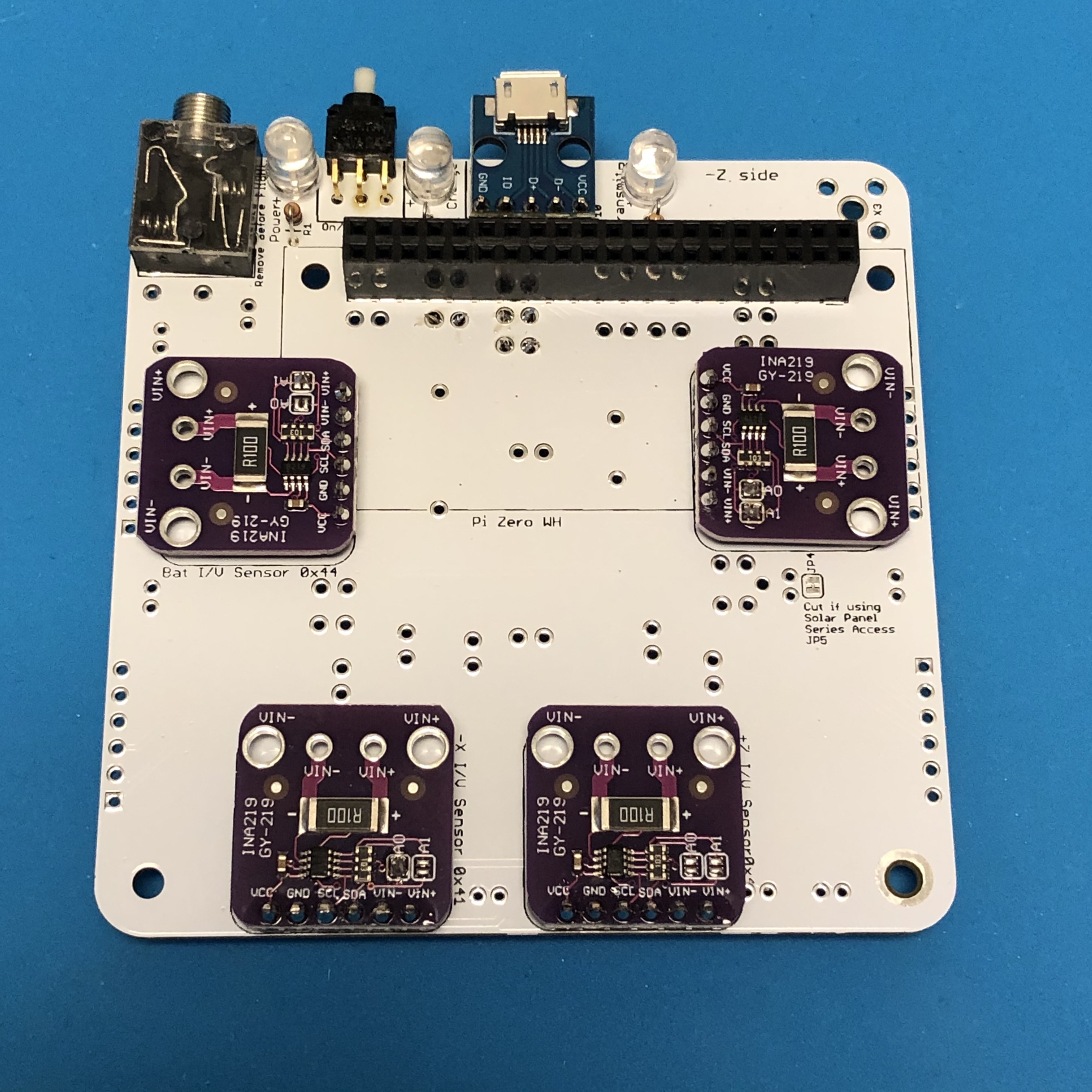 PCB with Bottom INA219s