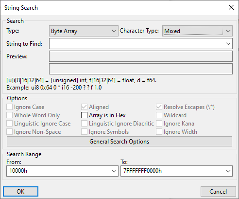 String Search Byte Array Search