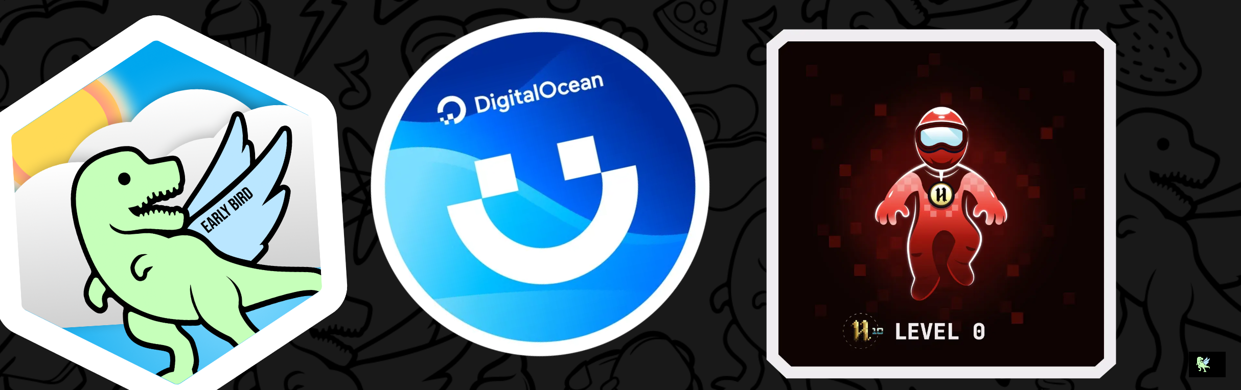 An image of @ianworley's Holopin badges, which is a link to view their full Holopin profile