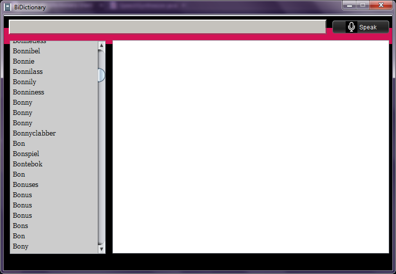 BiDictionary ScreenShot