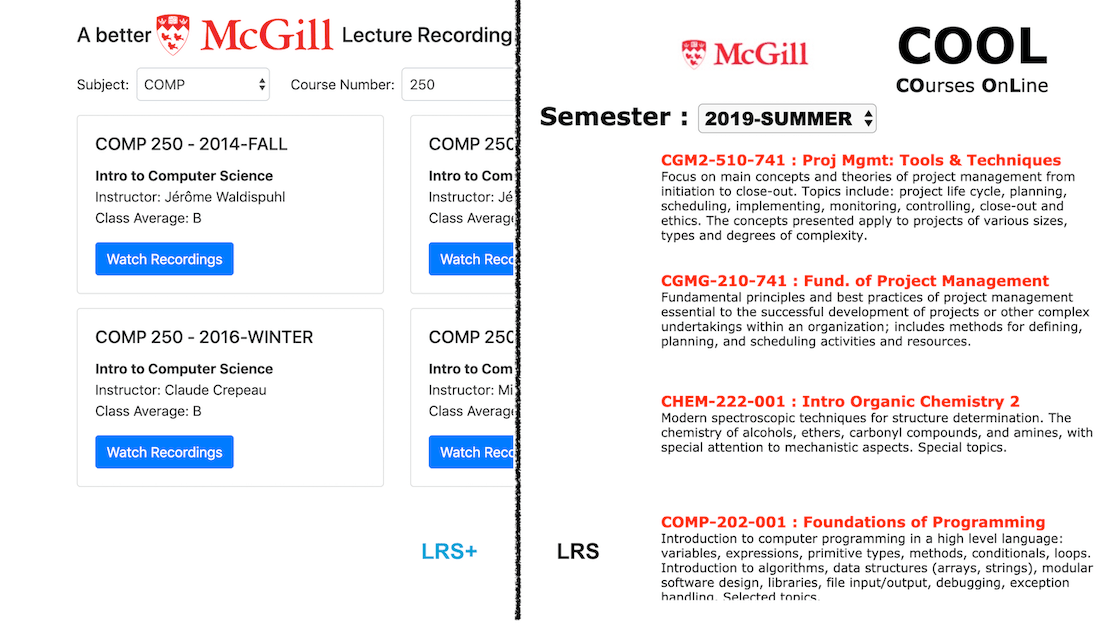 GitHub - jiahao-c/LRSPlus: A better McGill Lecture Recording System ...