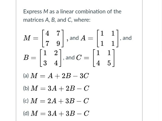 Linear Combination