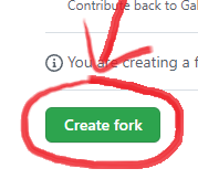 Click "Create fork"