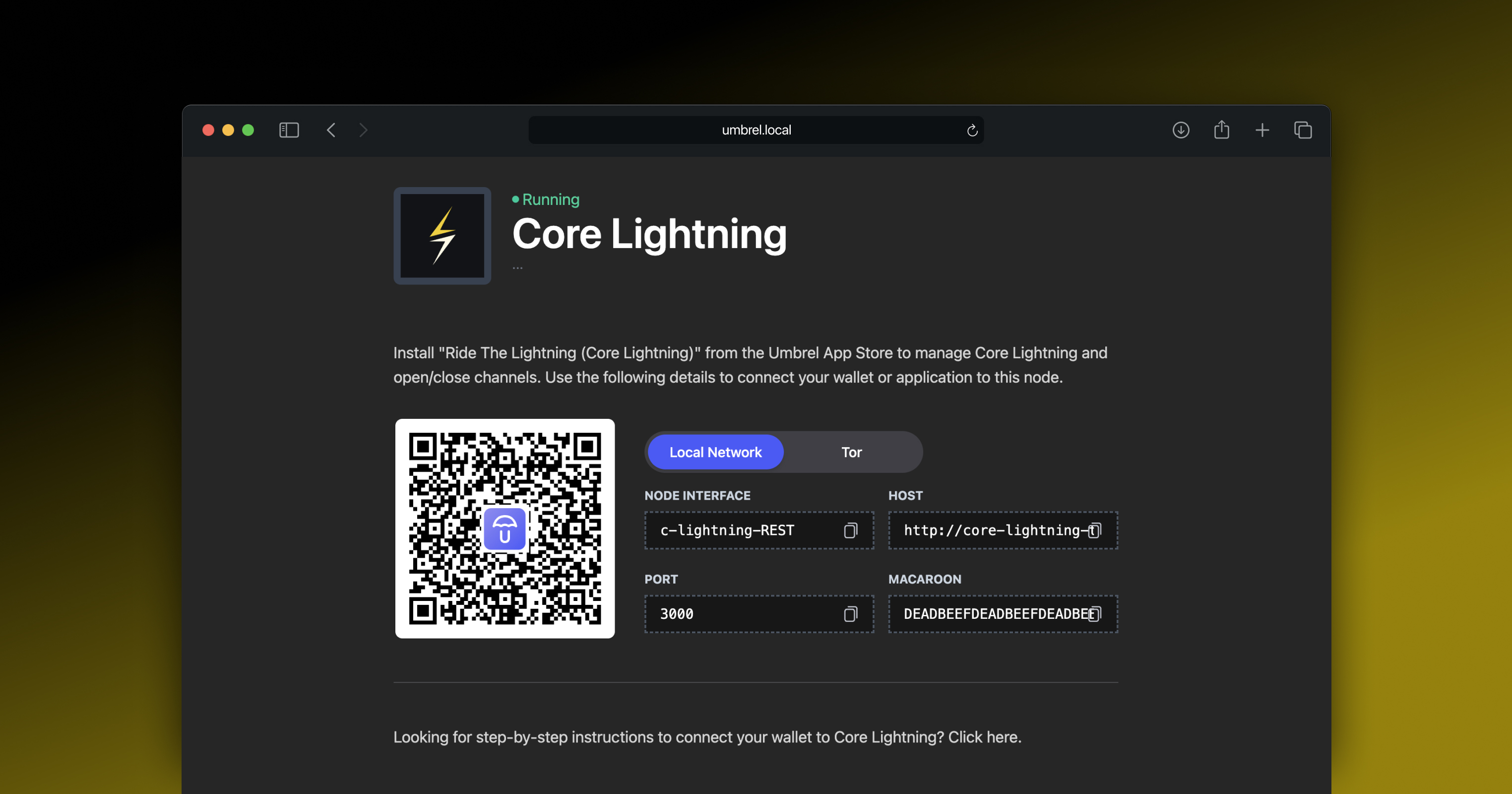 Core Lightning for Umbrel