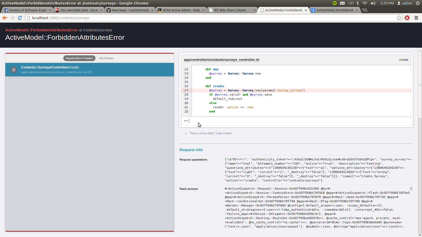 activemodel forbiddenattributeserror