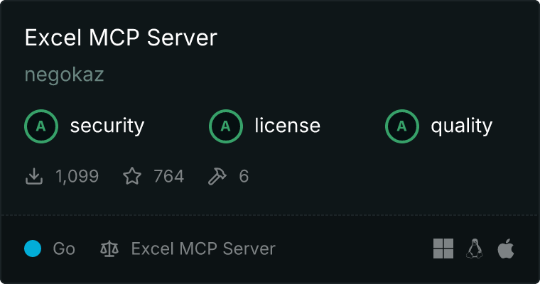 Excel Server MCP server
