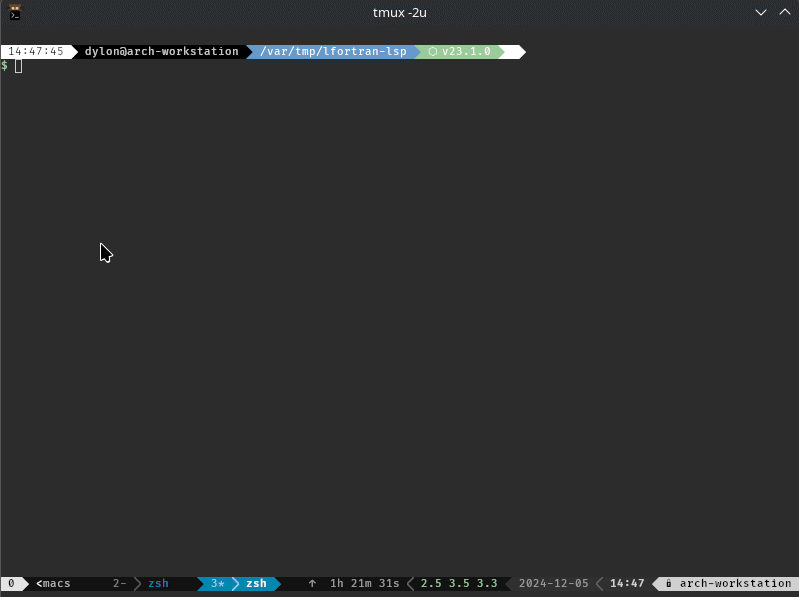 Integration Testing LFortran LSP