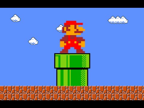 Mario on a pipe