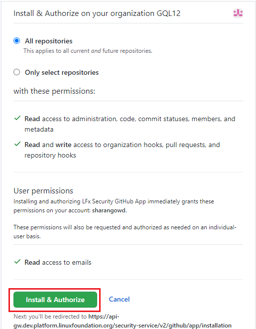 Installation Permissions