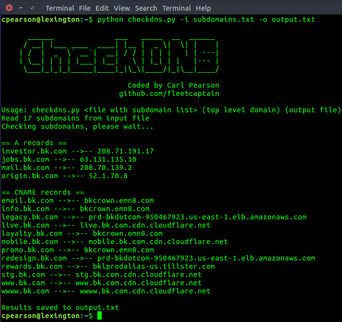 CheckDNS screenshot