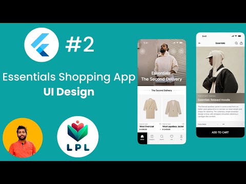 Flutter Design Challenge 2 | Shopping app flutter | Shopping app UI design challenge from Dribbble: Flutter for Beginners