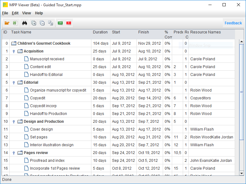 Open MPP Files