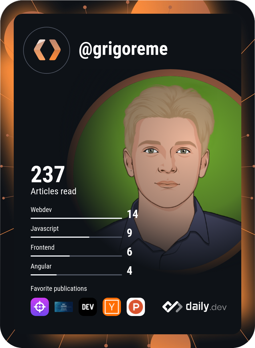 Grigore's Dev Card