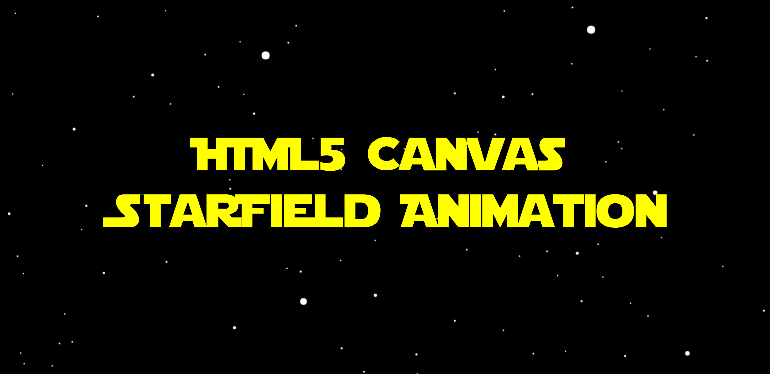 Starfield animation screenshot