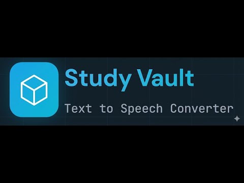 Study Vault Demo