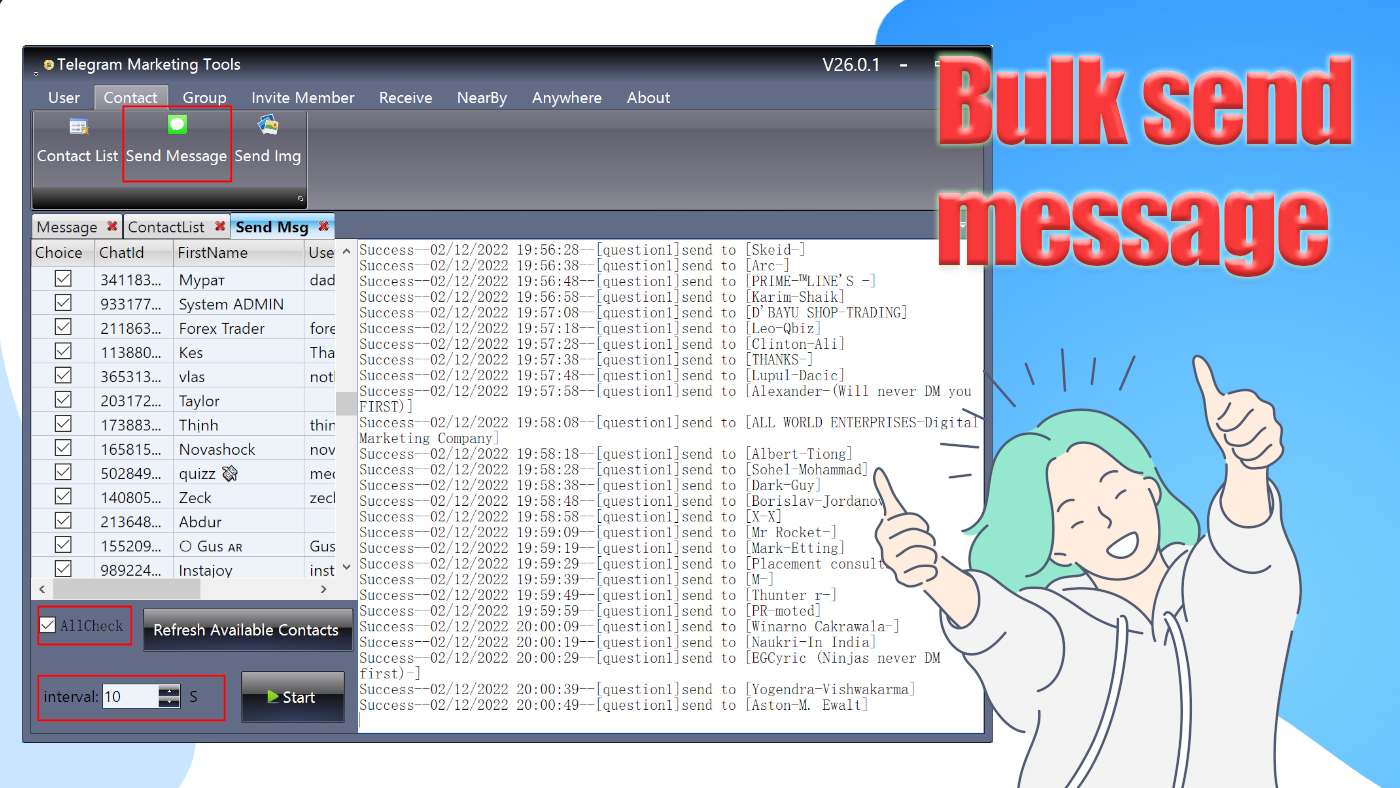 Telegram Marketing Tools Bulk Scraper/Extract/Add/Search/Invite Member|Join Group 45.1.1