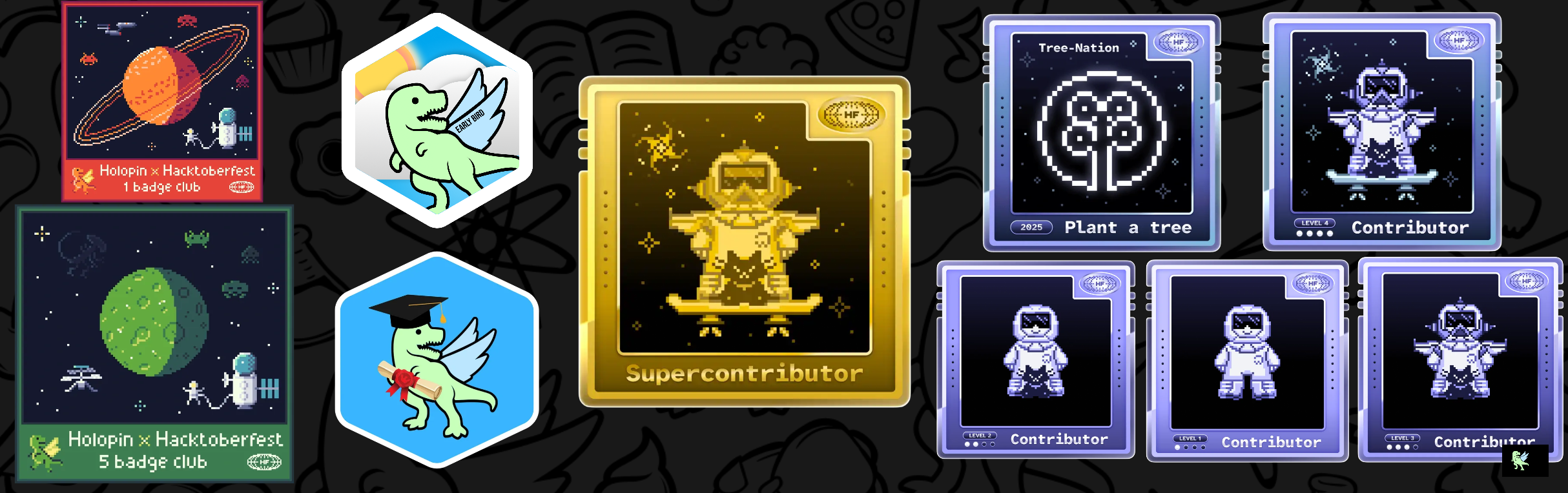 An image of @jayanthwritescode's Holopin badges, which is a link to view their full Holopin profile