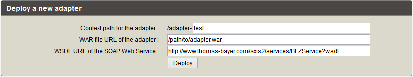 Deployment Parameters