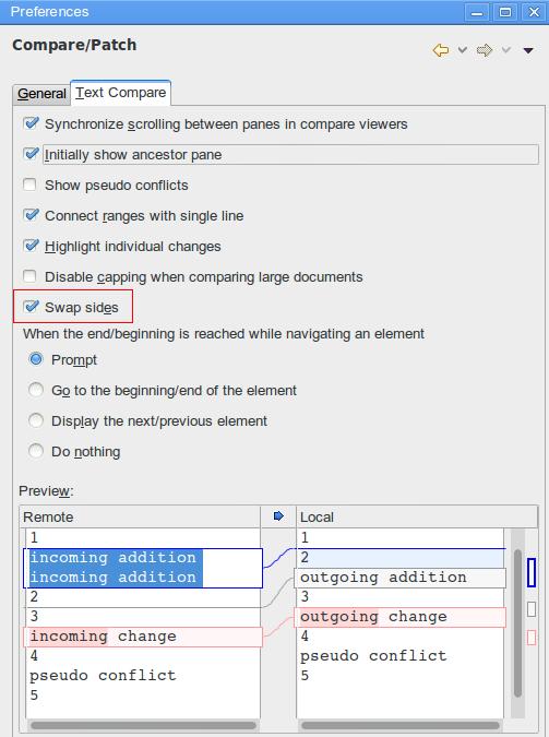 compare preferences