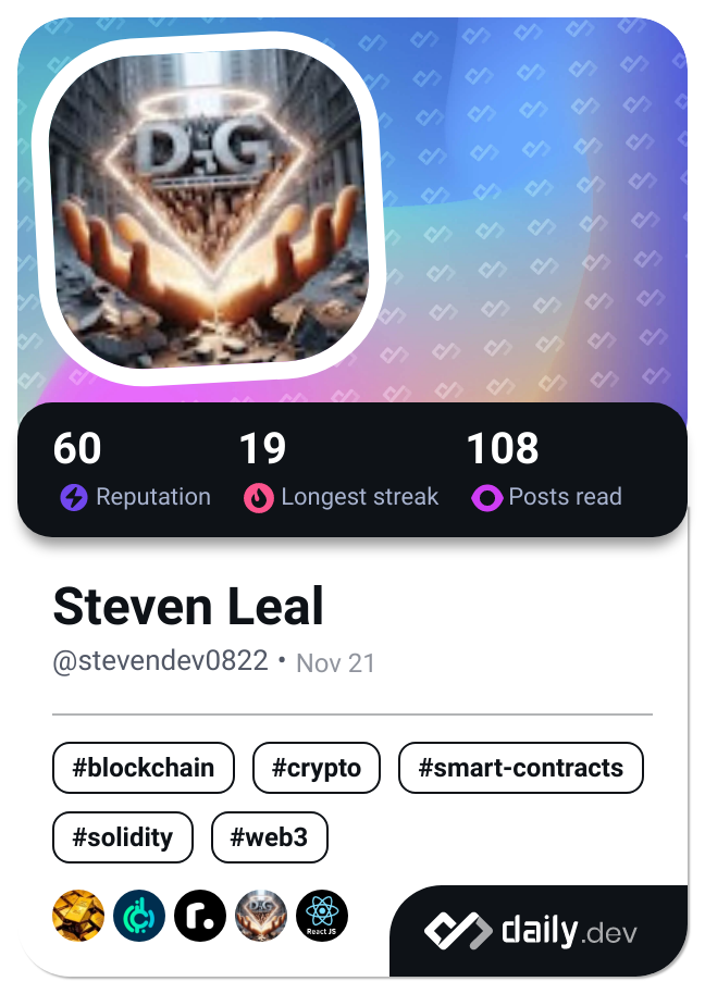 Steven Leal's Dev Card