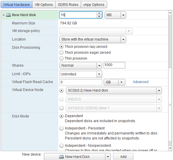 vSphere Web Client