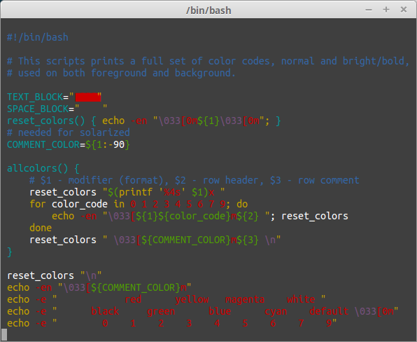 Accent colors example - linux mint