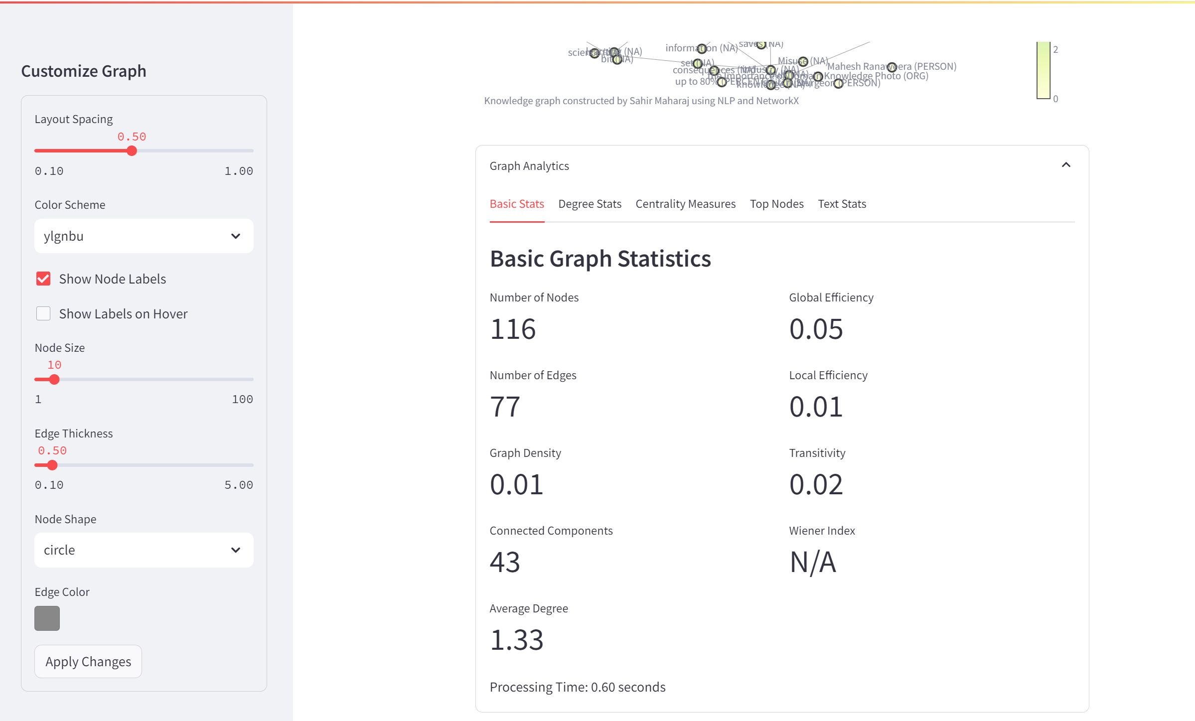 Explore Graph Analytics