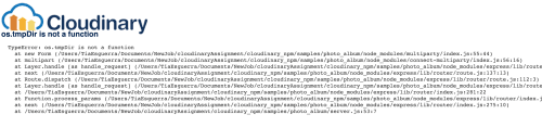 TypeError:Os.tmpDir is not a function