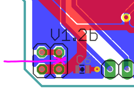 Cut 5V trace or remove pins..