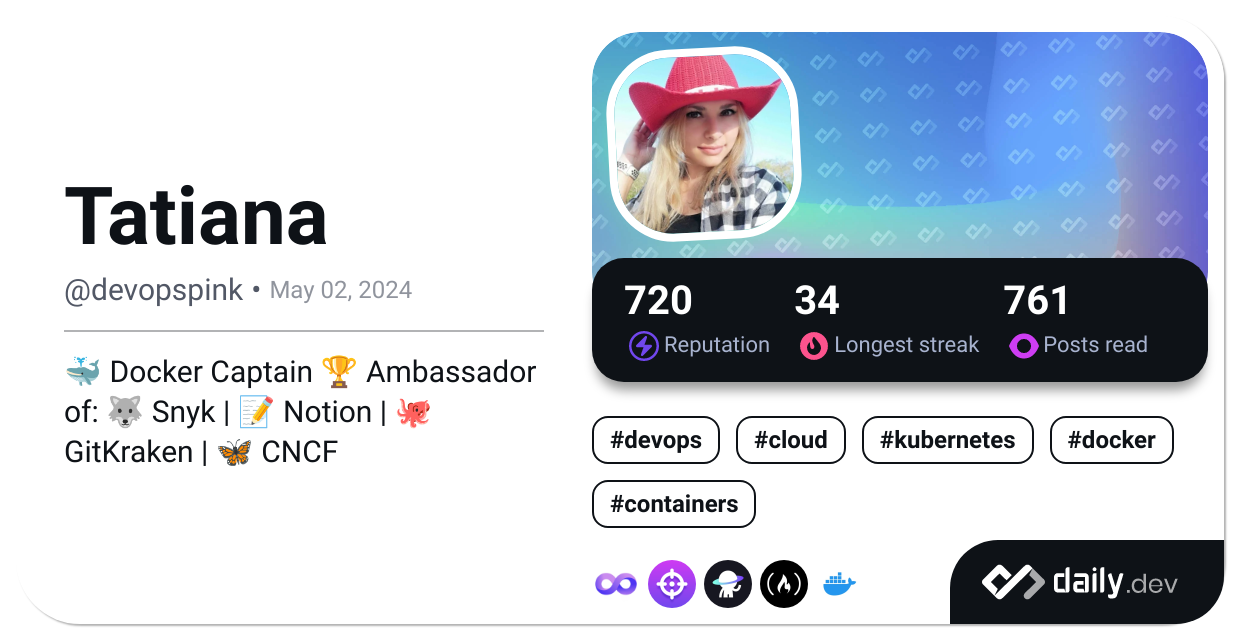 Tatiana Mikhaleva's Dev Card