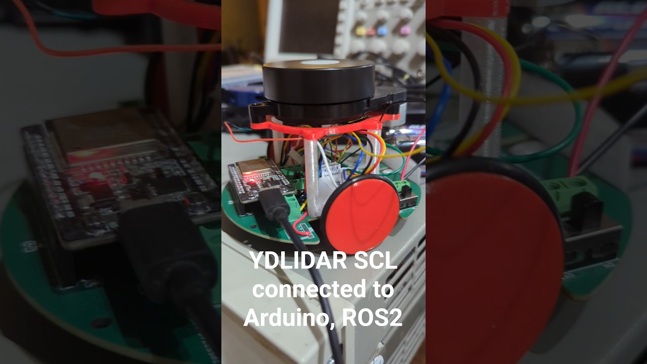 YDLIDAR SCL laser distance scan sensor runs on Arduino, ROS2