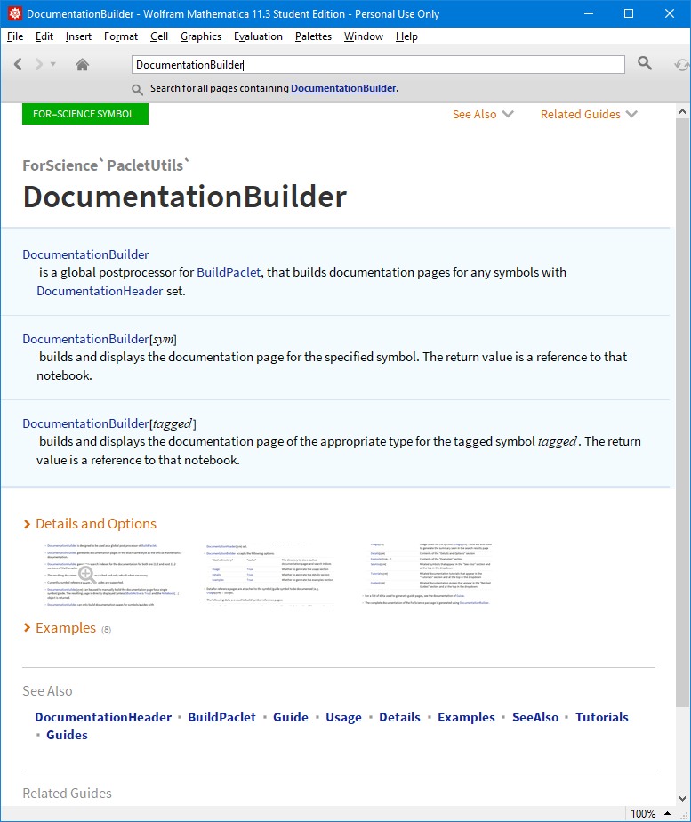 DocumentationBuilder