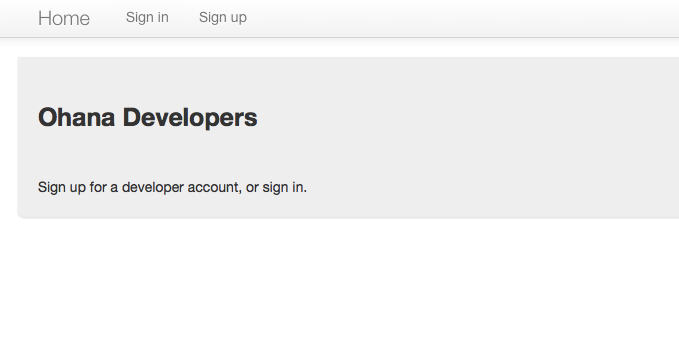 Ohana API Developer Portal