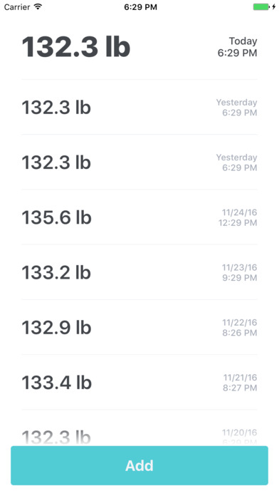 MyWeight History image 1