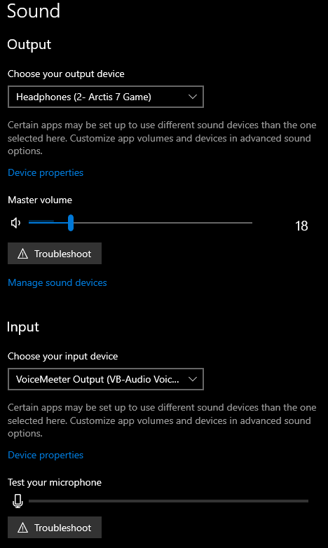 SoundSettings screenshot