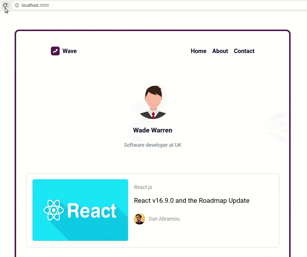 fetch and routing practice desktop output