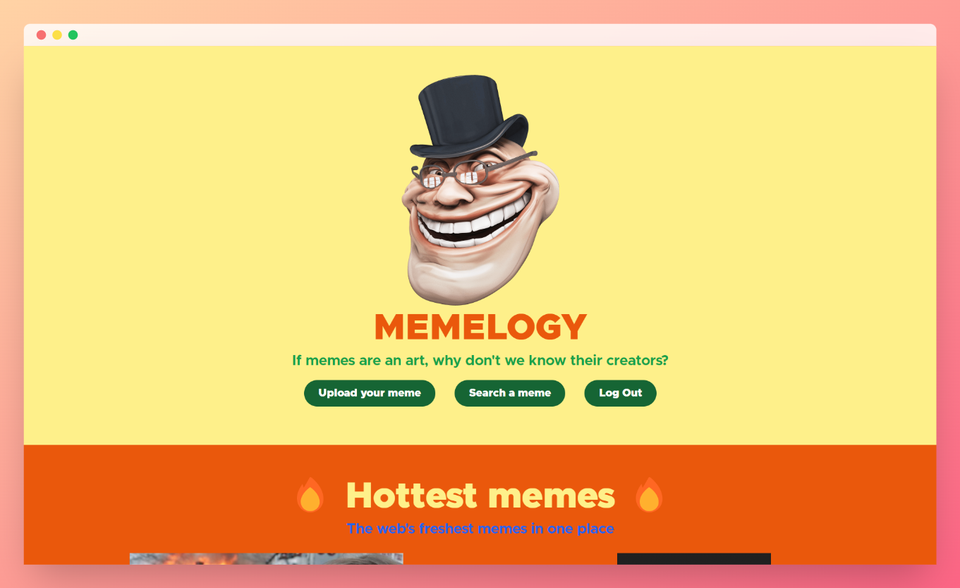 Memelogy screenshot