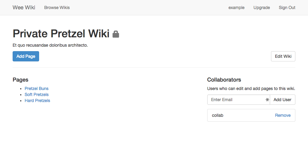 Private Wiki