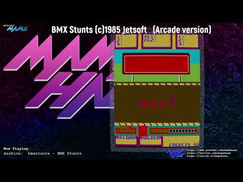 MAME - BMX Stunts (c)1985 Jetsoft (Arcade version)