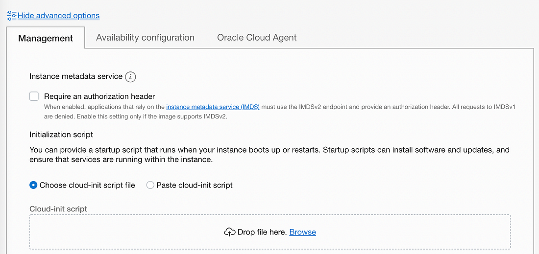 add cloud-init to Oracle Cloud