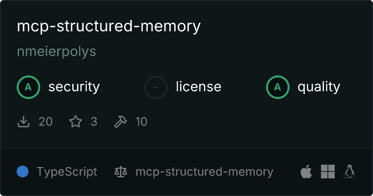 mcp-structured-memory MCP server